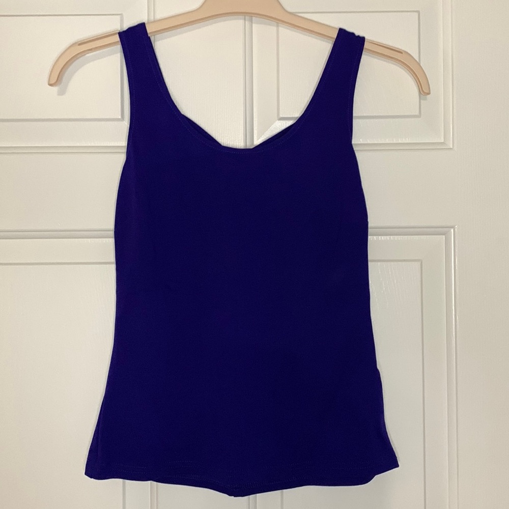 Necessary Objects Royal Blue Crisscross back tank